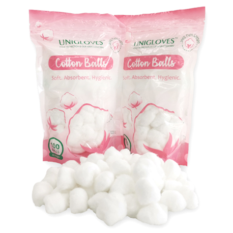 Cotton Wool Ball, Non-Sterile (100pcs/pack) X 10 packs